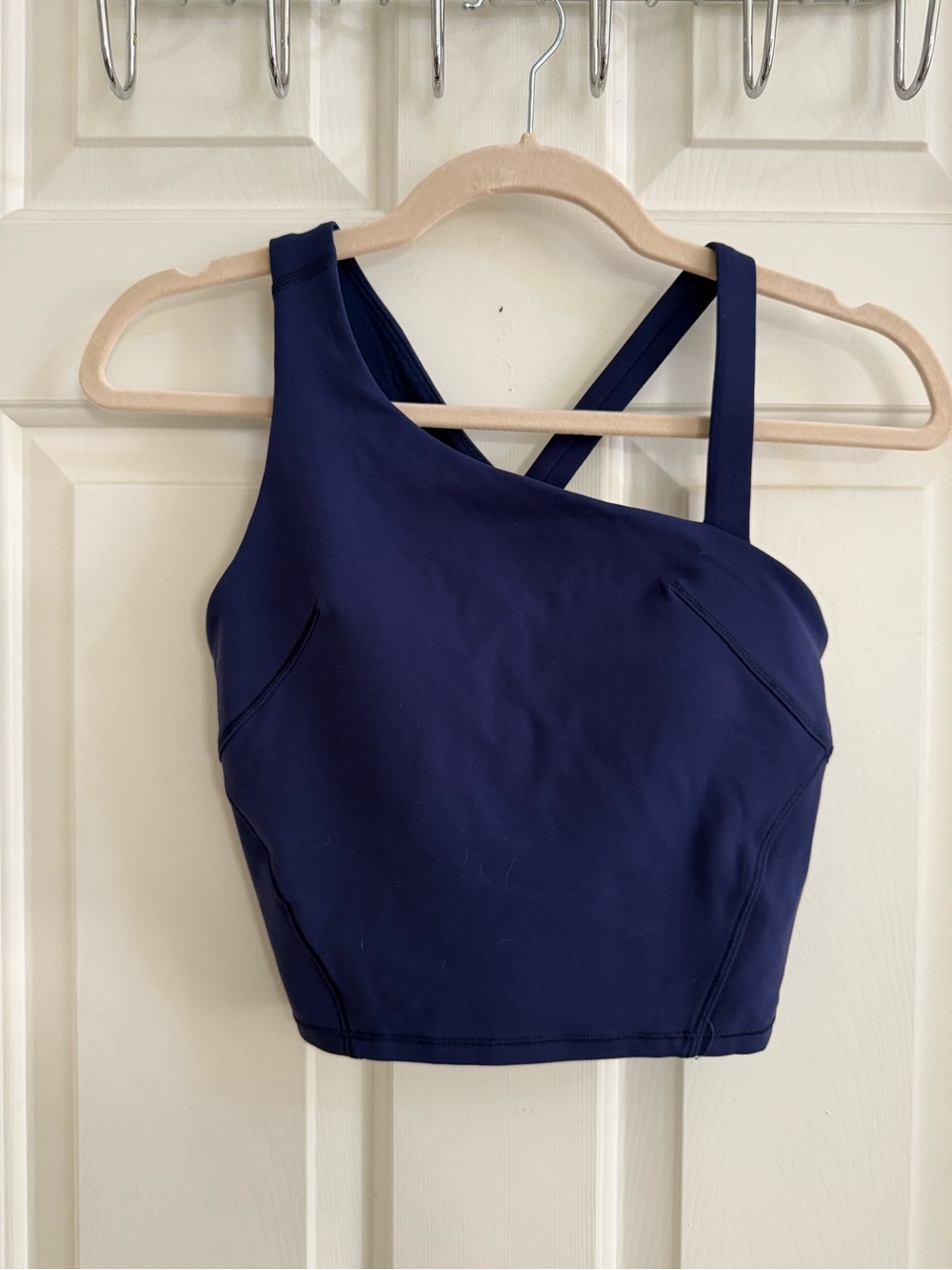 Lululemon Navy Everlux Asymmetric Sports Bra Tennis Tank Top